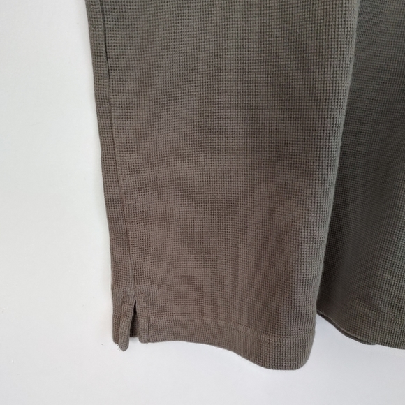 Timberland Waffle Crewneck Tee Long Sleeve Top Green Size XL - Picture 7 of 14